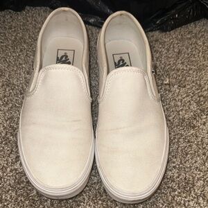 White Slip-On vans Shoes